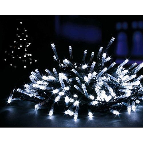 Balta LED virtene ar 250 lampiņām 20m Balta LED virtene ar 250 lampiņām 20m