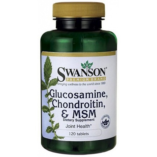 SWANSON Glukozamīns, Hondroitīns un MSM N120 SWANSON Glukozamīns, Hondroitīns un MSM N120