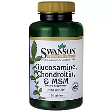 SWANSON Glukozamīns, Hondroitīns un MSM N120 