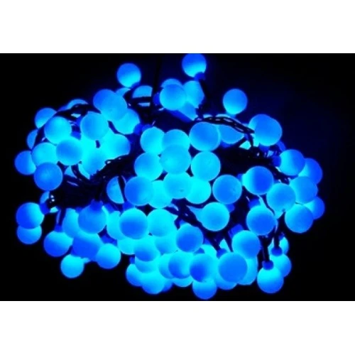 Zila LED virtene ar 80 apaļajām LED lampiņām Zila LED virtene ar 80 apaļajām LED lampiņām