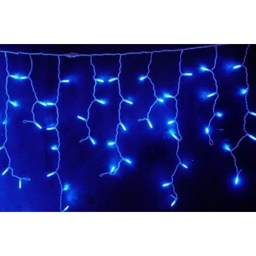 Zilu LED gaismiņu virtene lāsteku formā 200 lampiņas Zilu LED gaismiņu virtene lāsteku formā 200 lampiņas