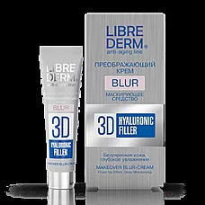 LIBREDERM  Hialuronskābes 3D FILLER pārveidojošs krēms BLUR, 15ml