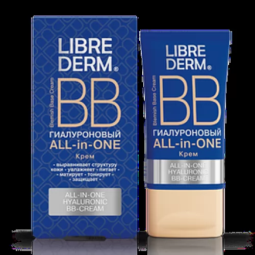 LIBREDERM Hialuronskābes BB krēms ALL in ONE,50ml LIBREDERM Hialuronskābes BB krēms ALL in ONE,50ml