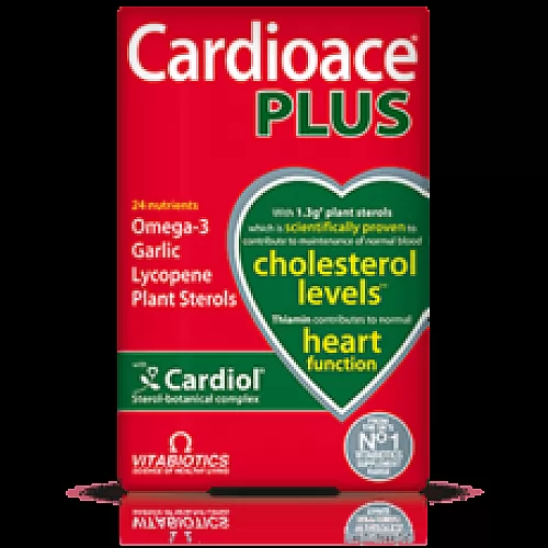 Vitabiotics: Cardioace PLUS N60 sirds veselības un asinsrites uzlabošanai Vitabiotics: Cardioace PLUS N60 sirds veselības un asinsrites uzlabošanai