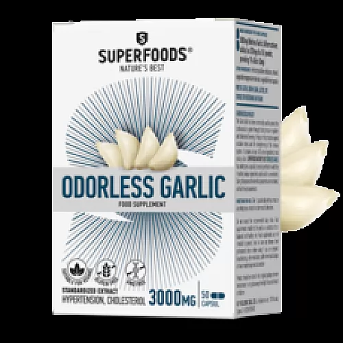 Superfoods Odorless Garlic ķiploka ekstrakts N50 Superfoods Odorless Garlic ķiploka ekstrakts N50