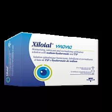 Xiloial mitrinoši un nomierinoši acu pilieni 20x0.5ml