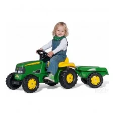 Bērnu traktors ar pedāļiem ar piekabi rollyKid John Deere  (2,5-5 gadiem) Vācija 012190