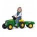 Bērnu traktors ar pedāļiem ar piekabi rollyKid John Deere (2,5-5 gadiem) Vācija 012190 Bērnu traktors ar pedāļiem ar piekabi rollyKid John Deere (2,5-5 gadiem) Vācija 012190