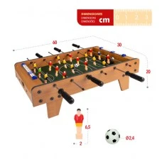 Galda spēle Koka galda futbols 60x30x20 cm 6+ CB43310
