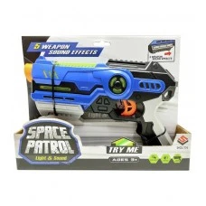 Pistole kosmiskā Space Patrol ar skaņu un gaismu 29 cm 540774