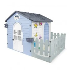 Dārza mājiņa ar žogu (gai&scaron;i zila) 13180, Mochtoys